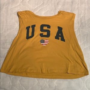 Muscle tee (mustard yellow)
